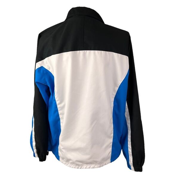 Vintage FILA Windbreaker Lightweight Jacket Size Medium Zip Up Blue Black White - Picture 2 of 7